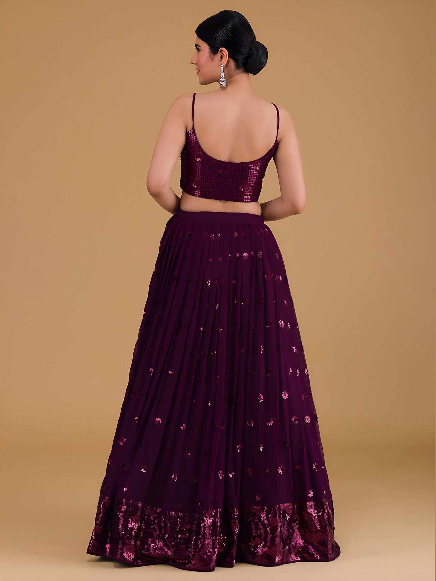 Jhilmil Jhaalar Georgette Lehenga