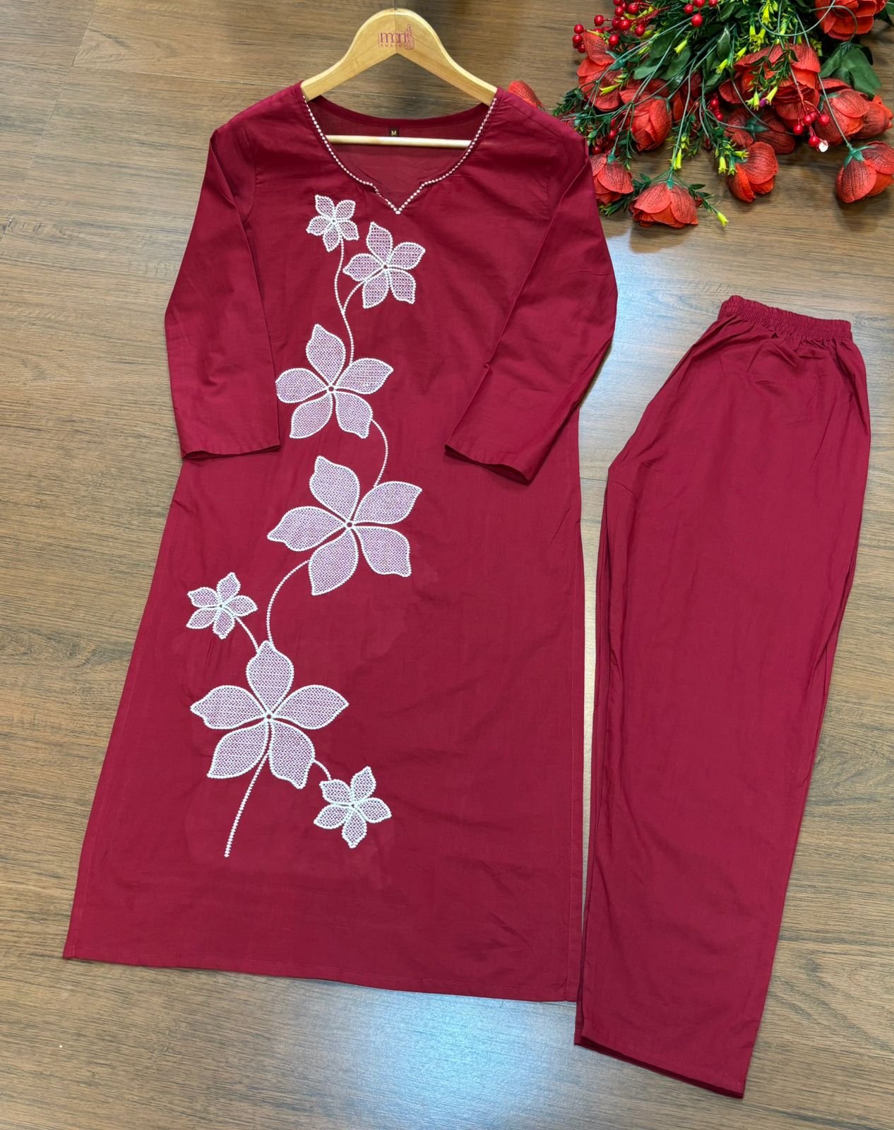 Beauty Of Flowers- Cotton Coord Set