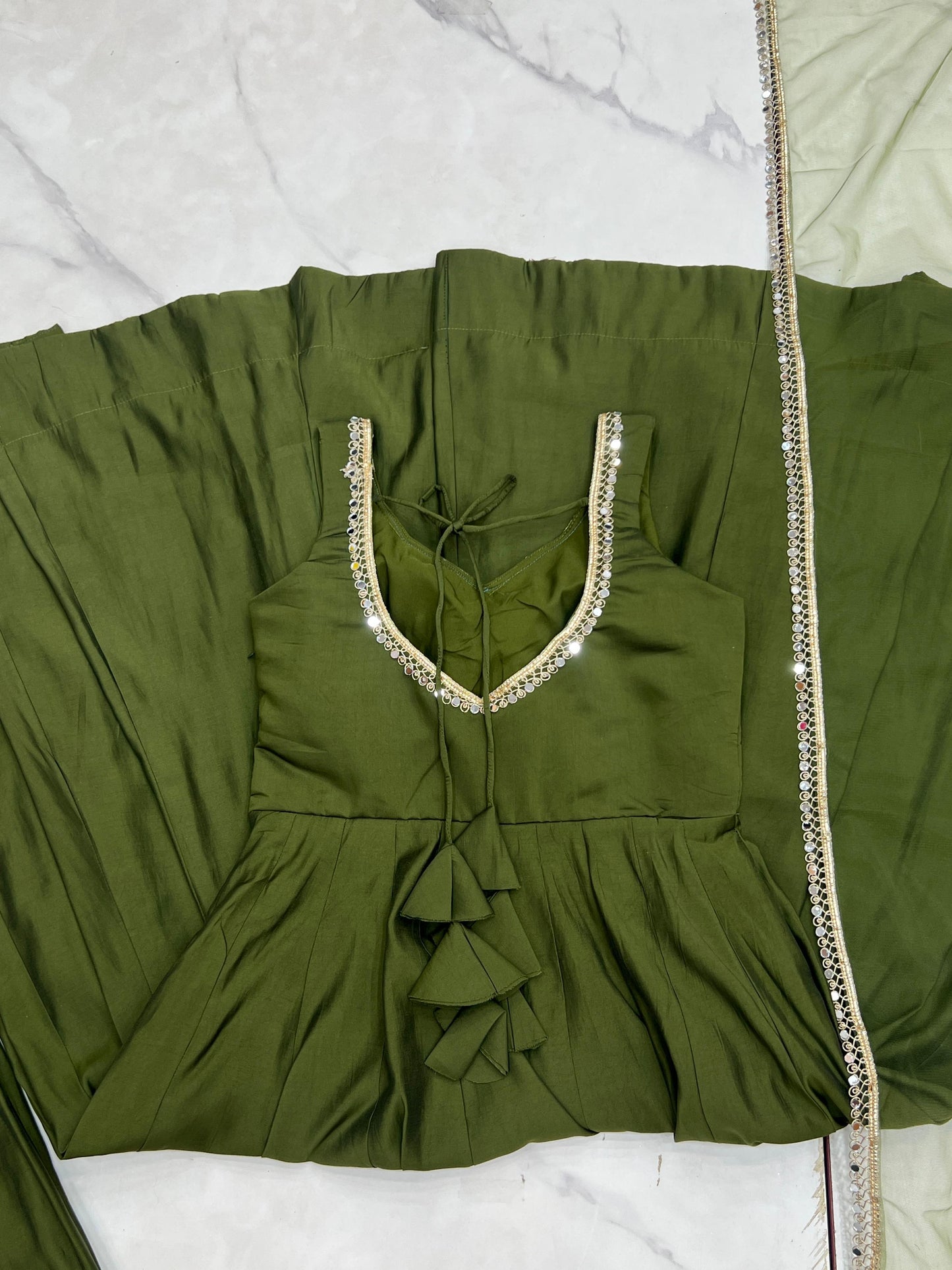 Soul in Shine Chanderi Silk Gown Set