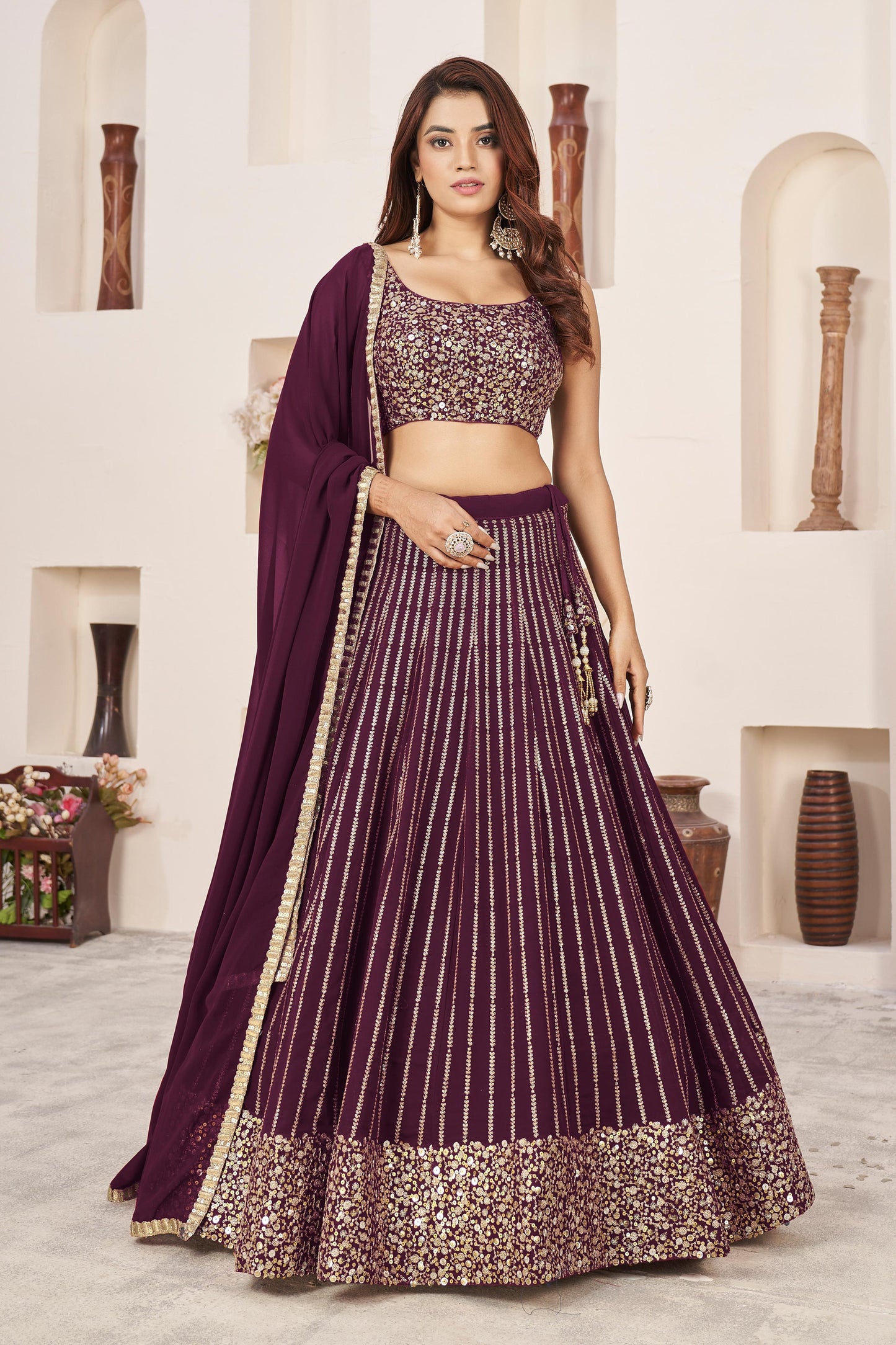 Nitya Nari Georgette Lehenga