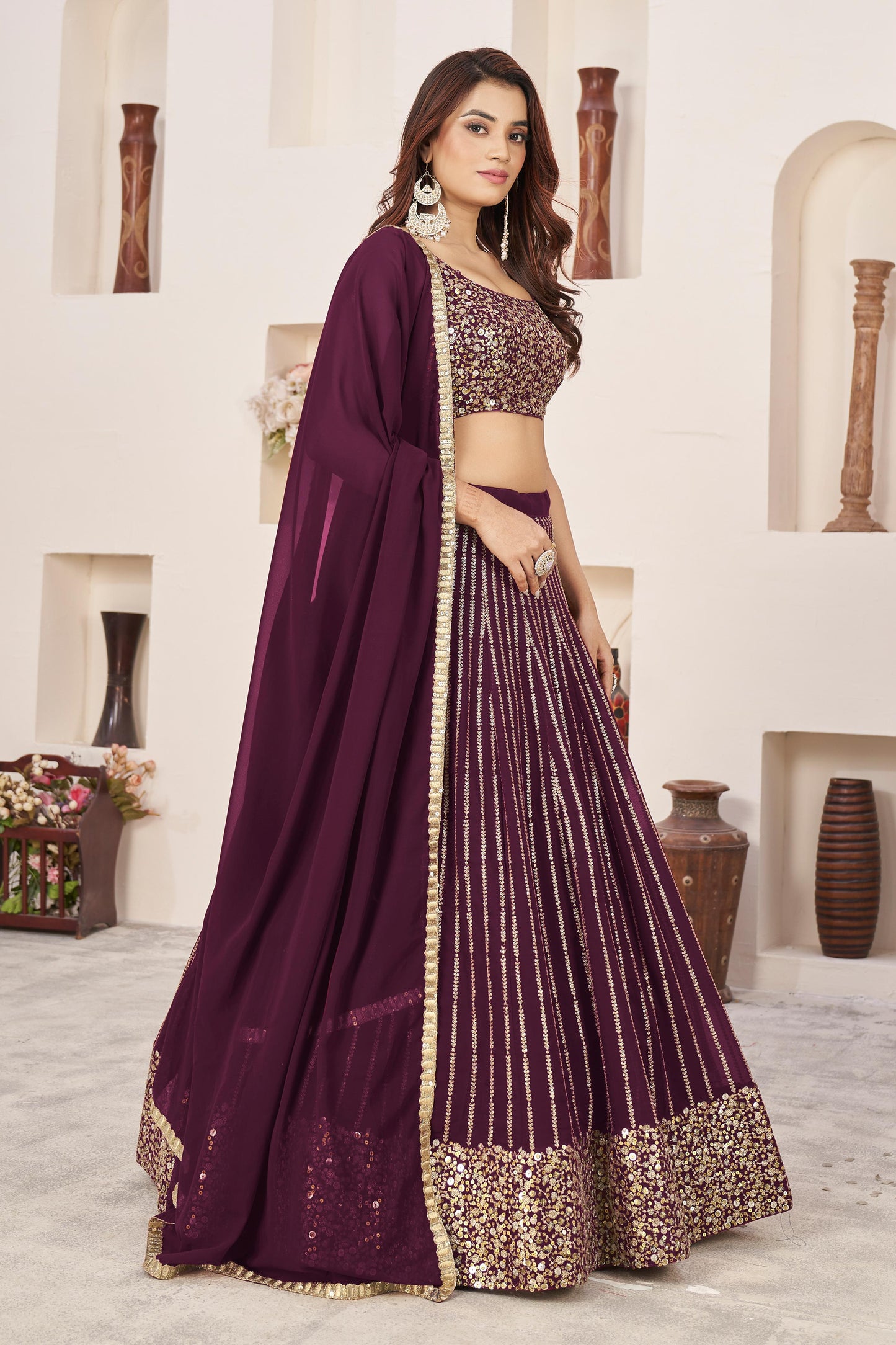 Nitya Nari Georgette Lehenga