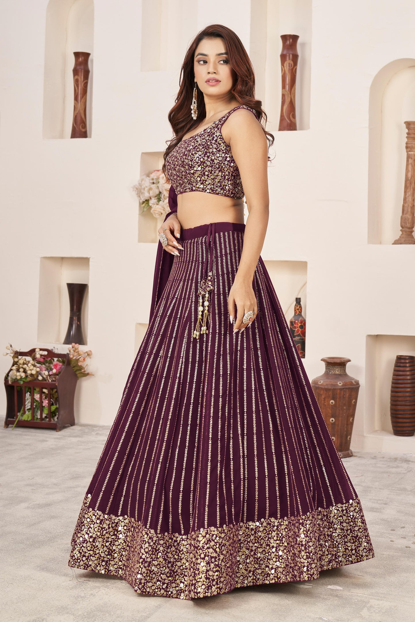 Nitya Nari Georgette Lehenga