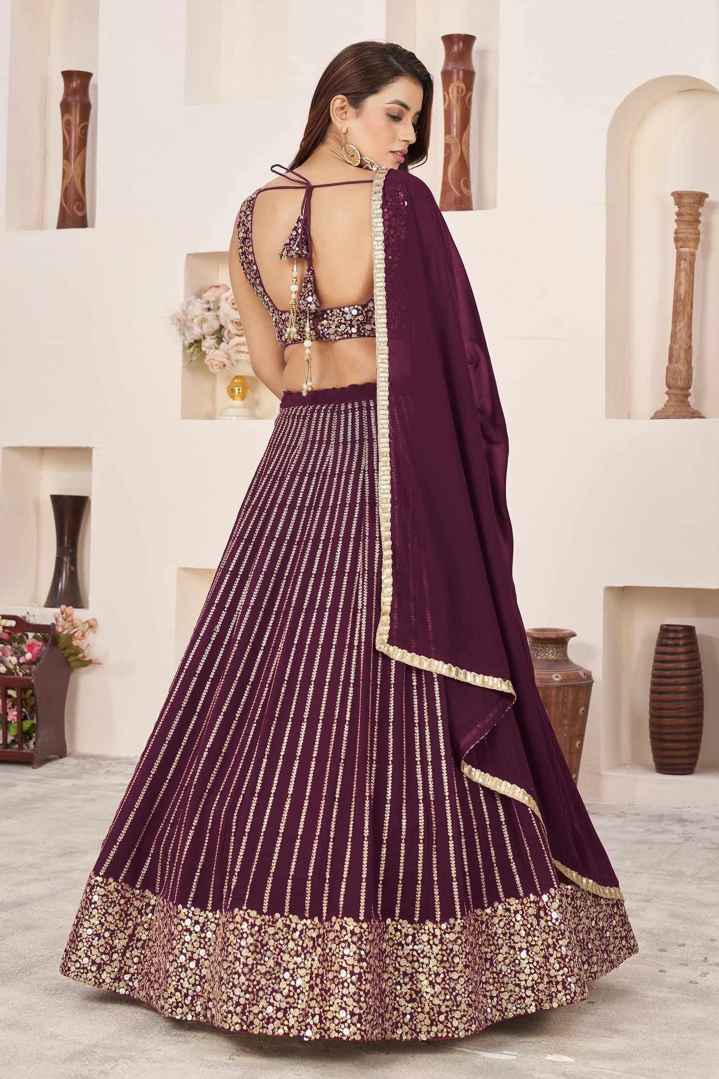 Nitya Nari Georgette Lehenga