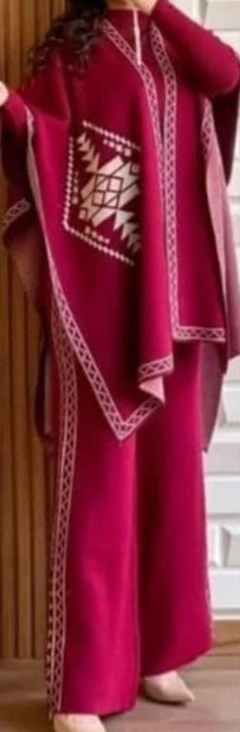 Cozy Charm Woolen Shrug Set