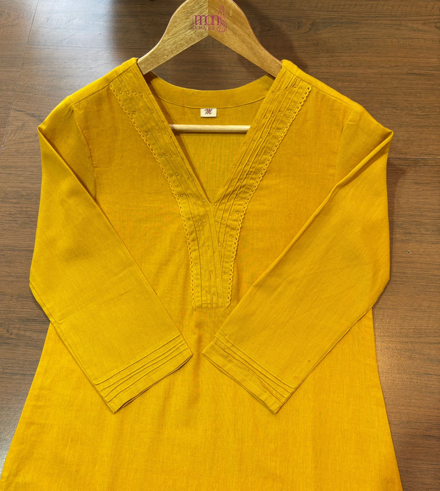 Vrinda -Yellow Cotton Coord Set