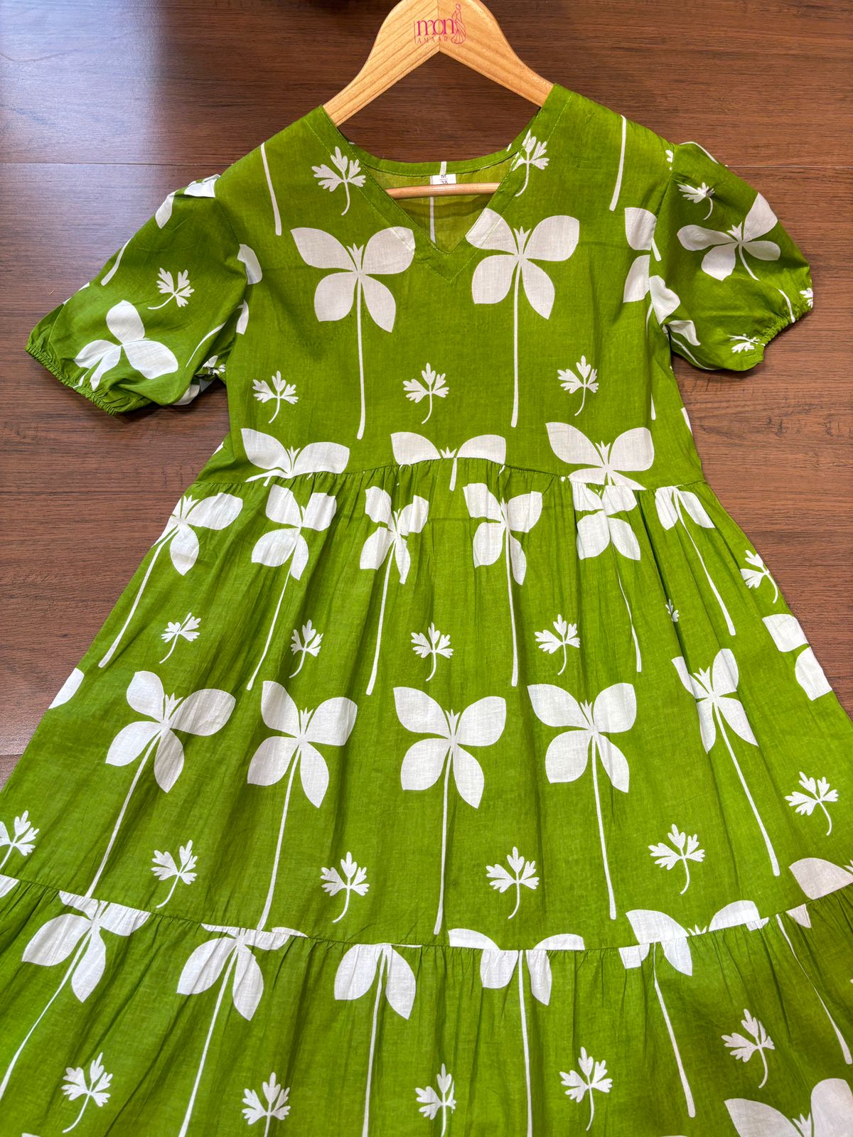 Confidence In Green- Cotton Dress