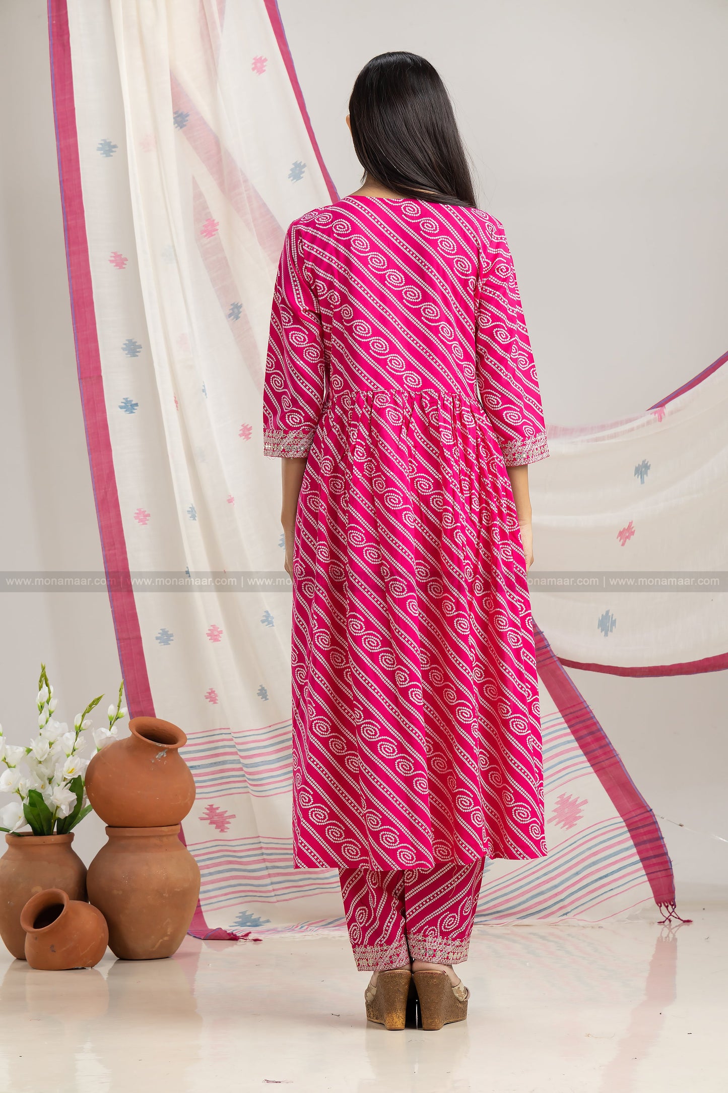 Rani Pink Kurti Set