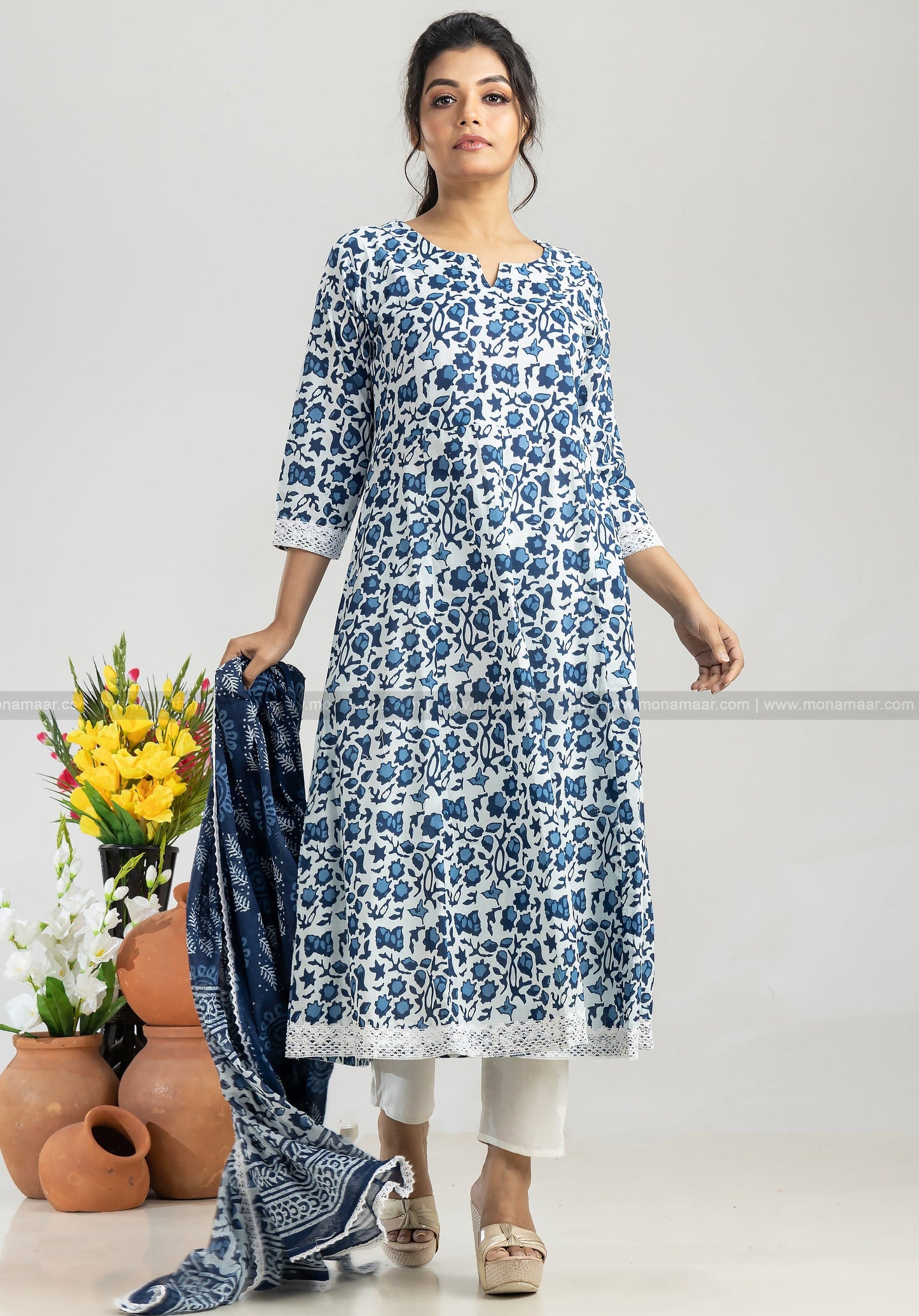 Anarkali Gown Style Kurti Set