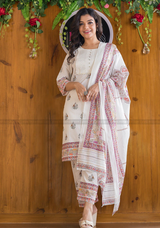 All About Madhubani (Famous In White) Kurti Set