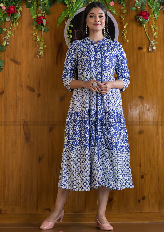 Daily Gaily Cotton Indigo Dress