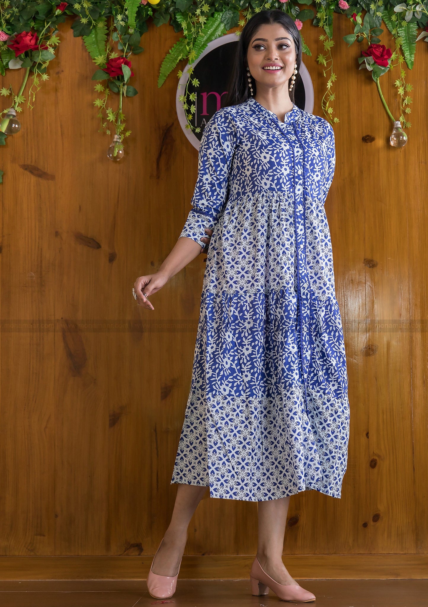 Daily Gaily Cotton Indigo Dress