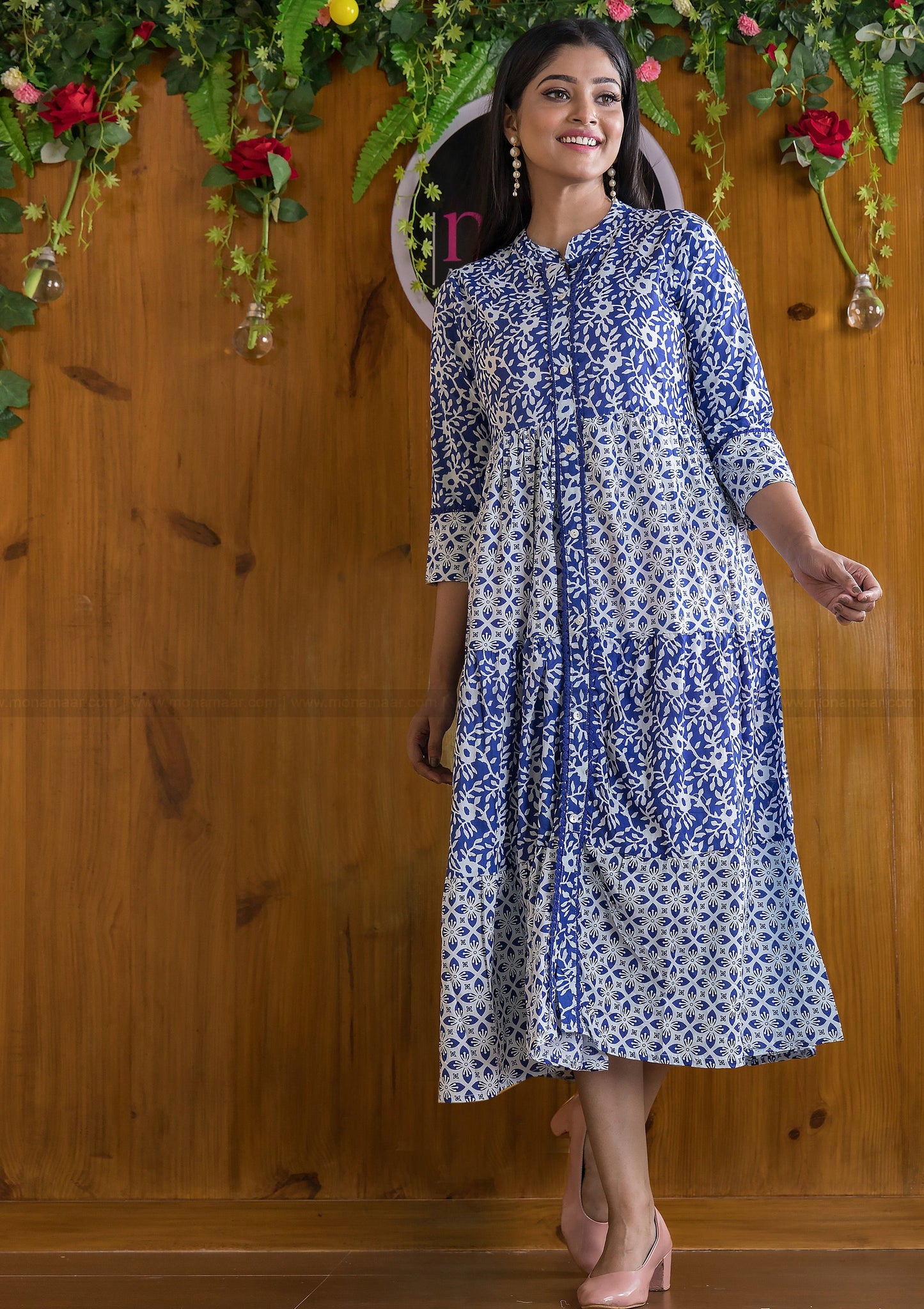 Daily Gaily Cotton Indigo Dress