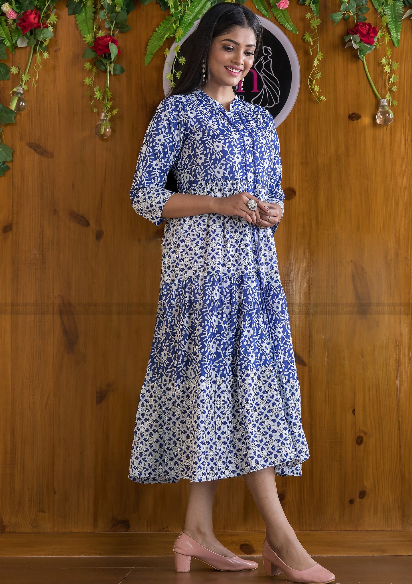 Daily Gaily Cotton Indigo Dress