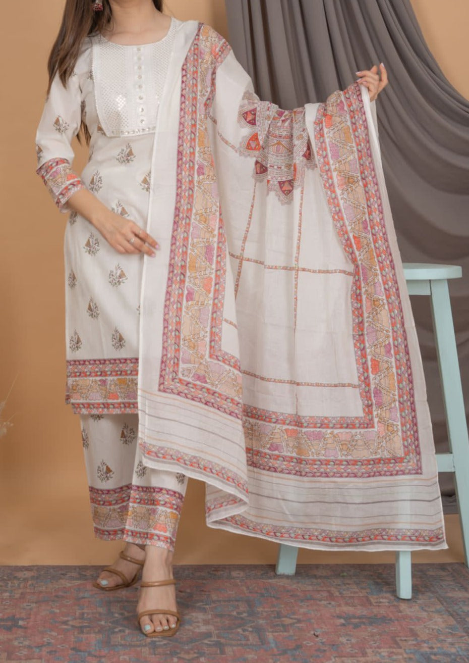 Madhubani  Kurti Set