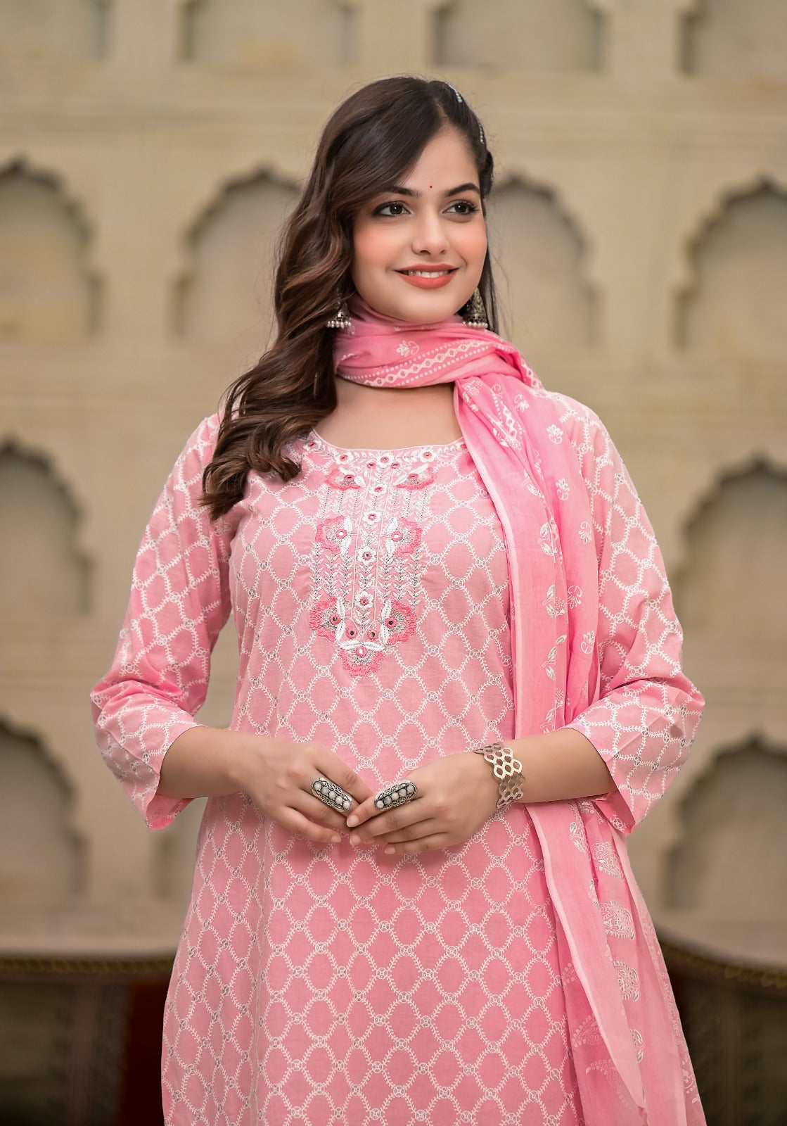 Mighty Blue and Feminine Pink Kurti Sets