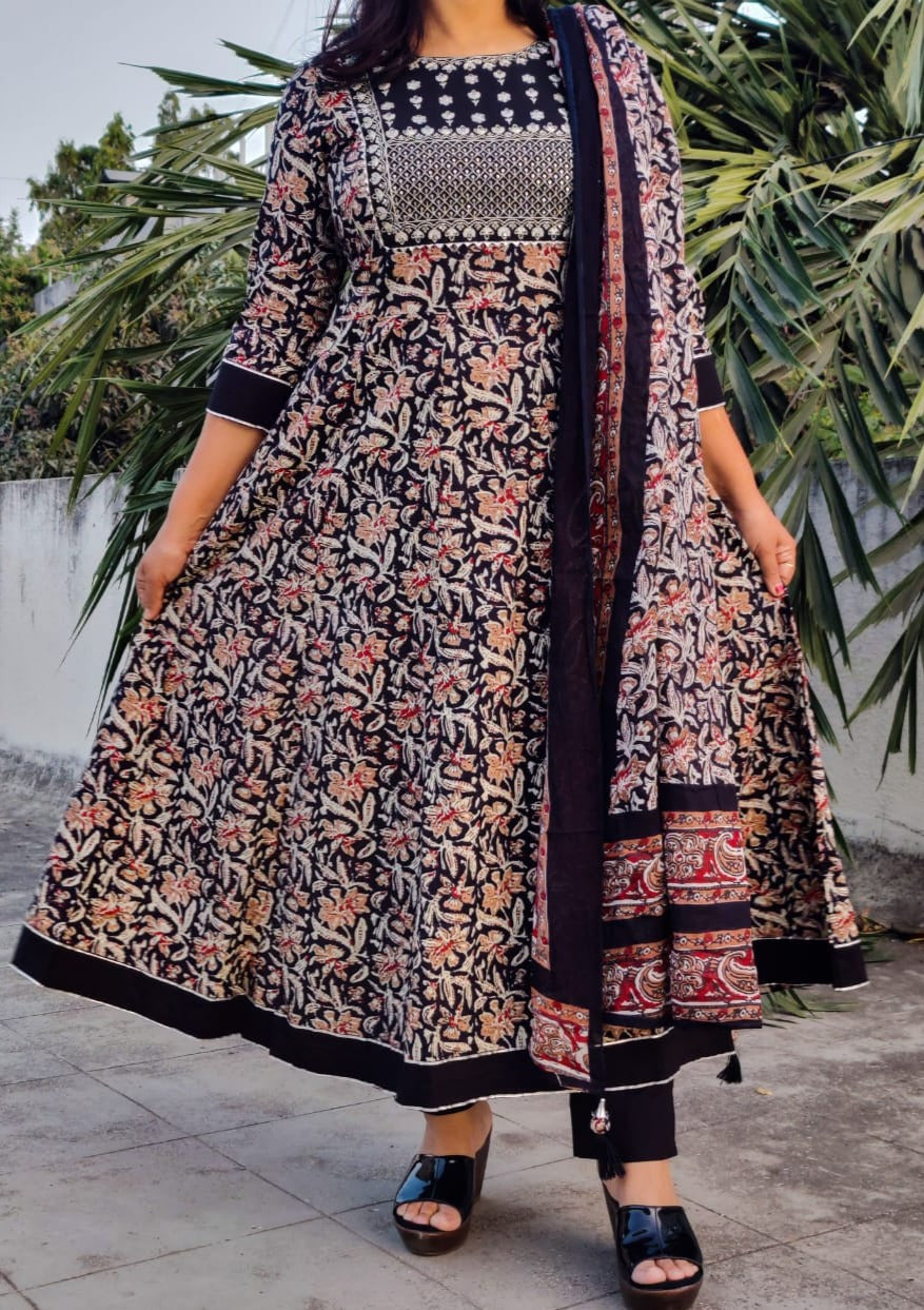 Empress Jaipuri Anarkali Kurti Set