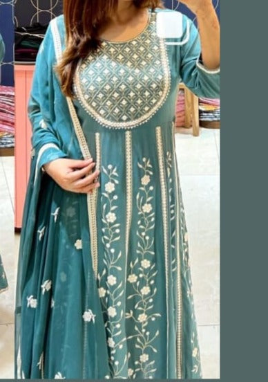 Anarkali Kurti Set