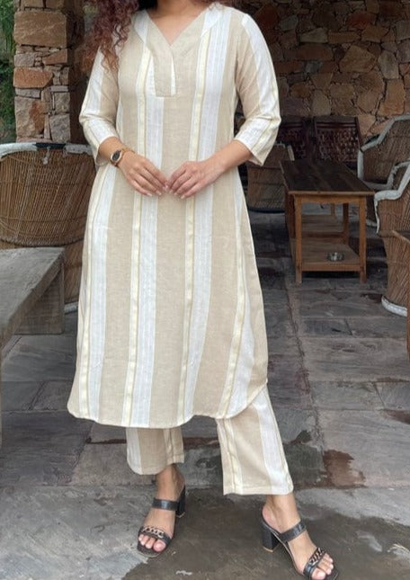 Jaipuri A-line Kurti Set