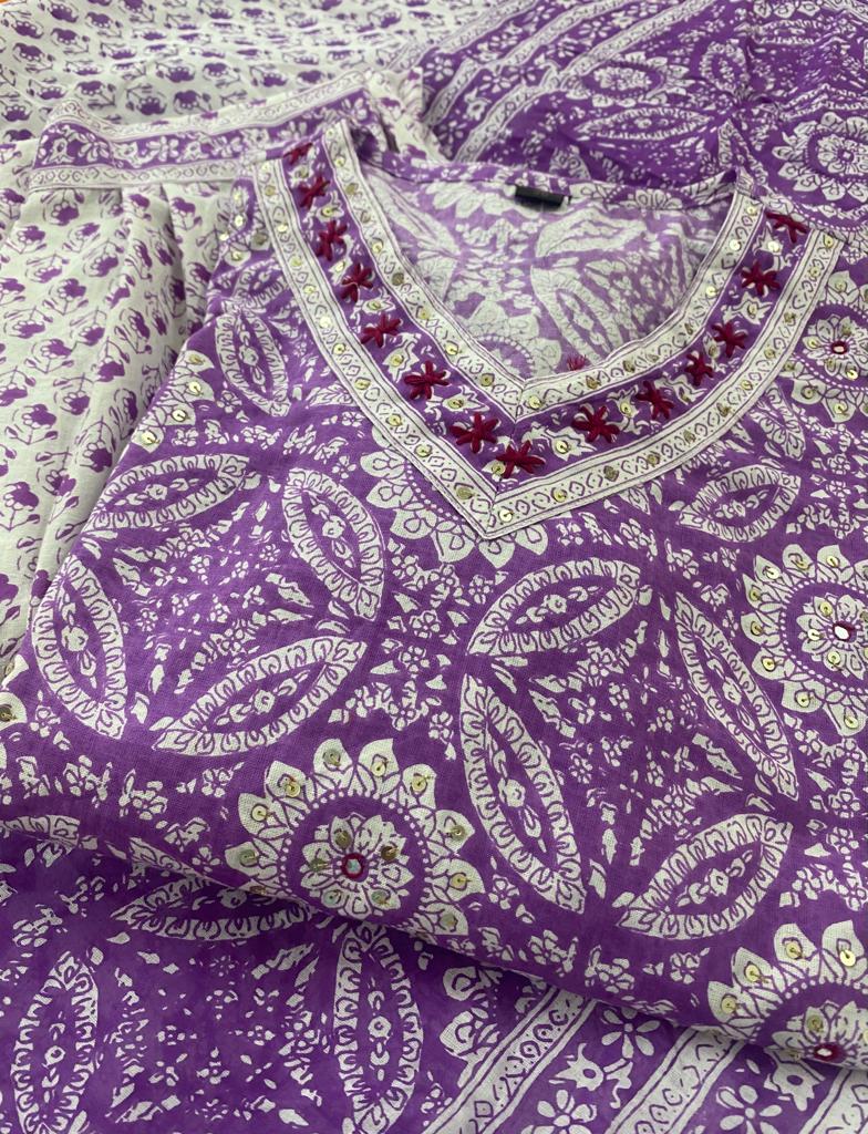 Violet Delight Afghani Set