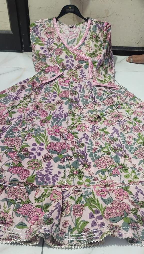 Floral Affair Beautiful Jaipur cotton Frock