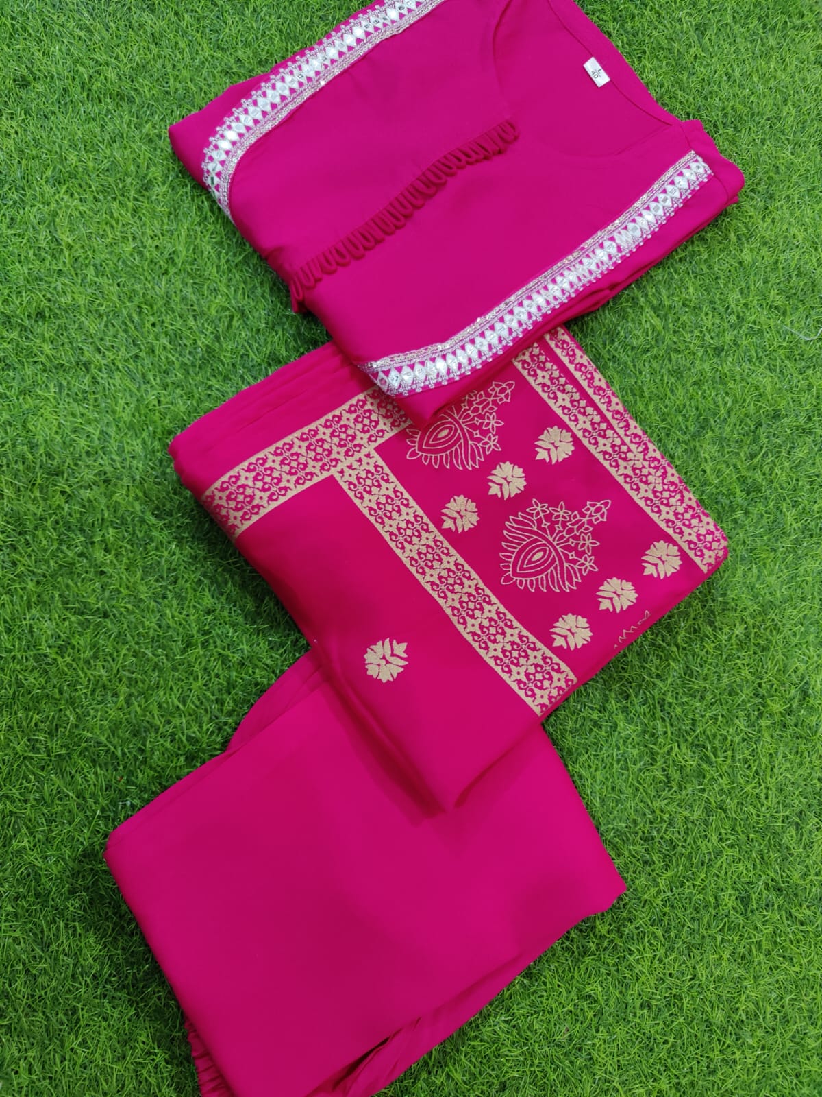 Reflection of Pink  -Designer Suit Set