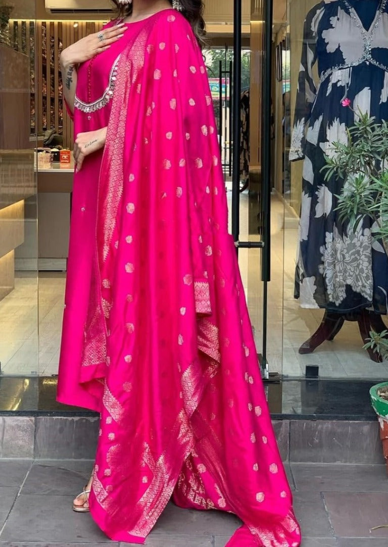 Reflection of Pink  -Designer Suit Set