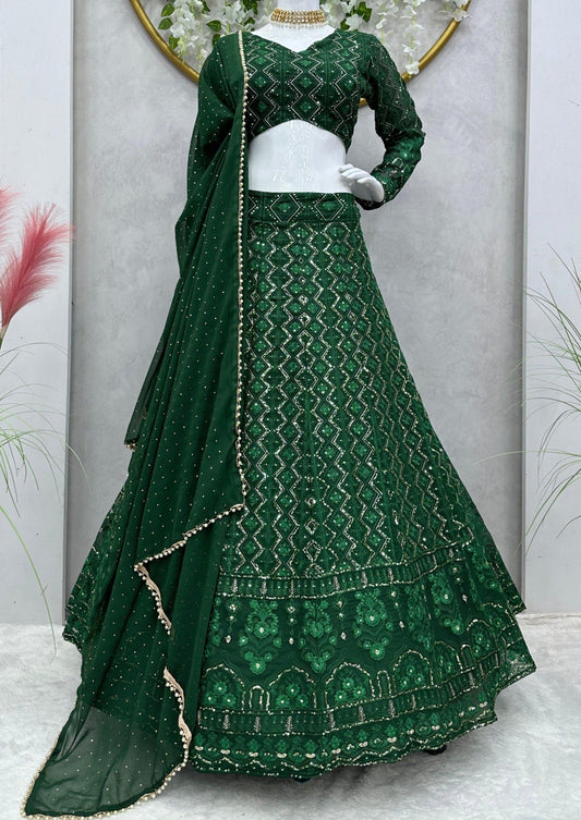 Majestic Green Combo (Lehenga)