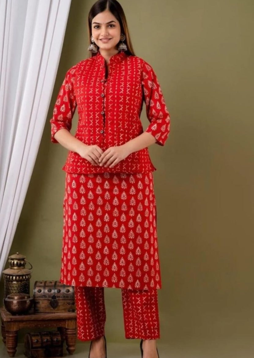 As Warm As a Hug - Winter Special Kurti Set ( Blue Day)