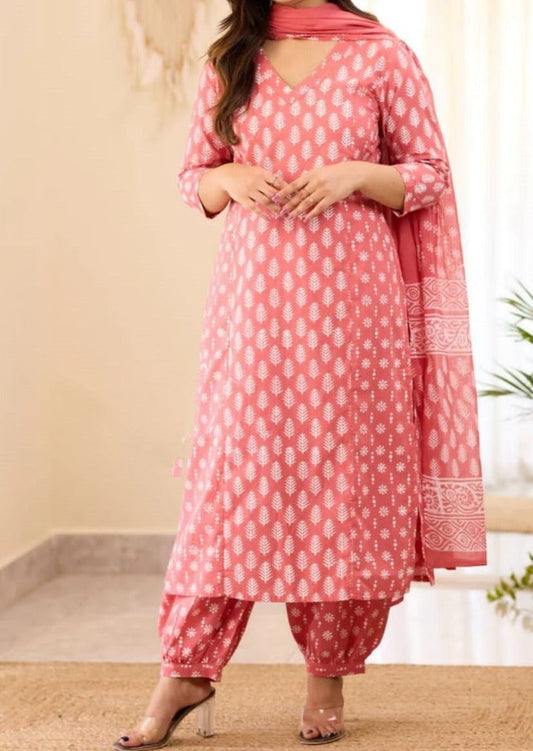 Pink Blaze - Rayon Kurti Set